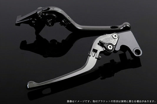 SPEEDRA アジャストレバー 3D可倒式 チタン／ブラック NINJA1000 17-18 Z1000 17-18 Z900RS KA0406995-BK