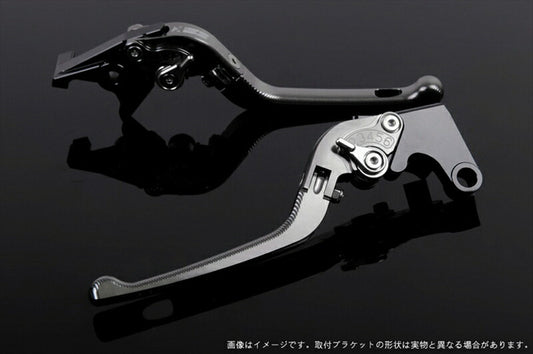 SPEEDRA アジャストレバー 3D可倒式 チタン／シルバー NINJA1000 17-18 Z1000 17-18 Z900RS KA0406995-SR