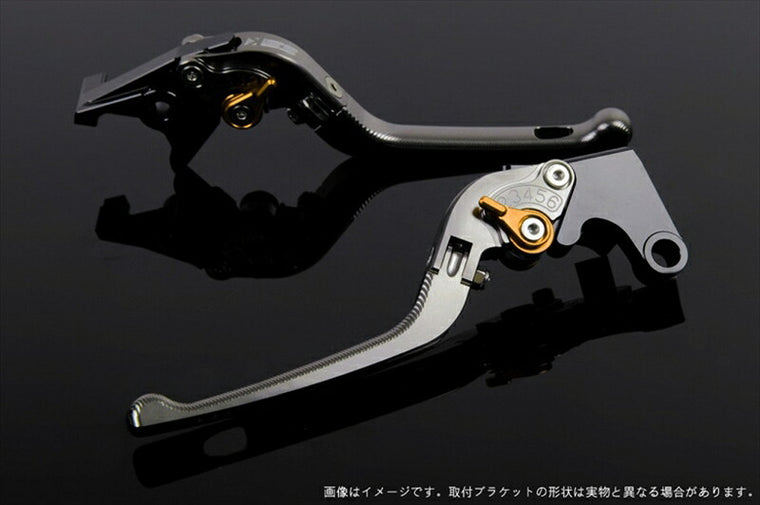 SPEEDRA アジャストレバー 3D可倒式 チタン／ゴールド NINJA1000 17-18 Z1000 17-18 Z900RS KA0406995-GD