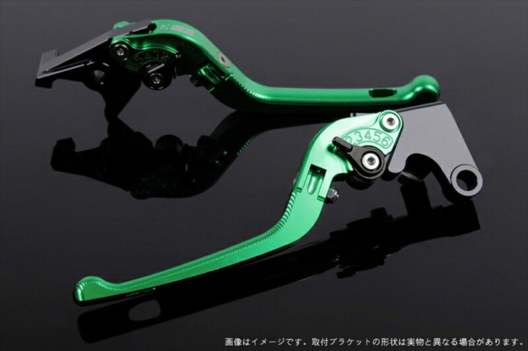SPEEDRA アジャストレバー 3D可倒式 グリーン／ブラック NINJA1000 17-18 Z1000 17-18 Z900RS KA0406996-BK