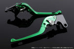 SPEEDRA アジャストレバー 3D可倒式 グリーン／シルバー NINJA1000 17-18 Z1000 17-18 Z900RS KA0406996-SR