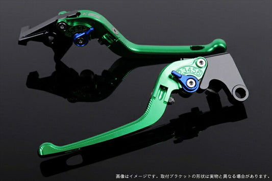 SPEEDRA アジャストレバー 3D可倒式 グリーン／ブルー NINJA1000 17-18 Z1000 17-18 Z900RS KA0406996-BE