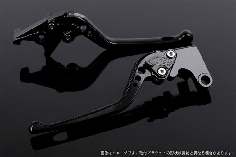 SPEEDRA アジャストレバー 3D ロング ブラック／ブラック NINJA1000 17-18 Z1000 17-18 Z900RS KA0406997-BK