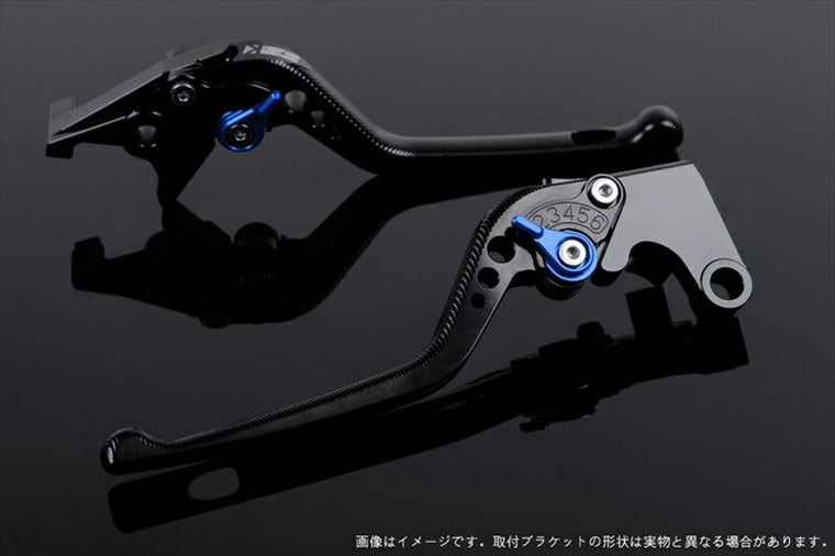 SPEEDRA アジャストレバー 3D ロング ブラック／ブルー NINJA1000 17-18 Z1000 17-18 Z900RS KA0406997-BE