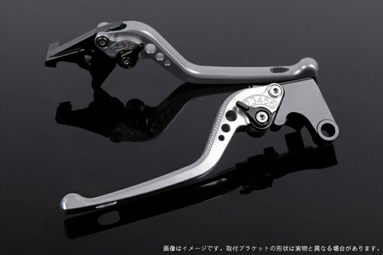 SPEEDRA アジャストレバー 3D ロング シルバー／ブラック NINJA1000 17-18 Z1000 17-18 Z900RS KA0406998-BK