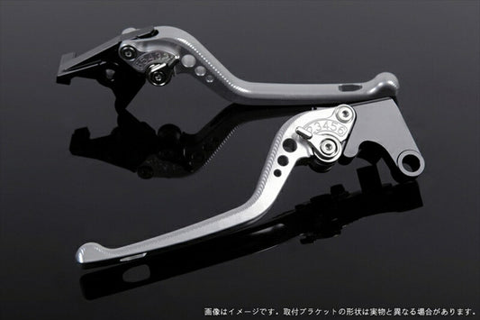 SPEEDRA アジャストレバー 3D ロング シルバー／シルバー NINJA1000 17-18 Z1000 17-18 Z900RS KA0406998-SR