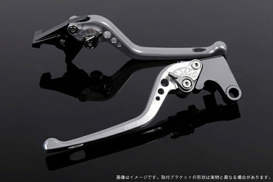 SPEEDRA アジャストレバー 3D ロング シルバー／チタン NINJA1000 17-18 Z1000 17-18 Z900RS KA0406998-TM