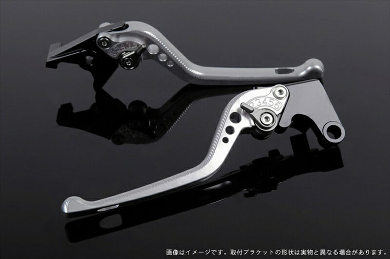 SPEEDRA アジャストレバー 3D ロング シルバー／チタン NINJA1000 17-18 Z1000 17-18 Z900RS KA0406998-TM