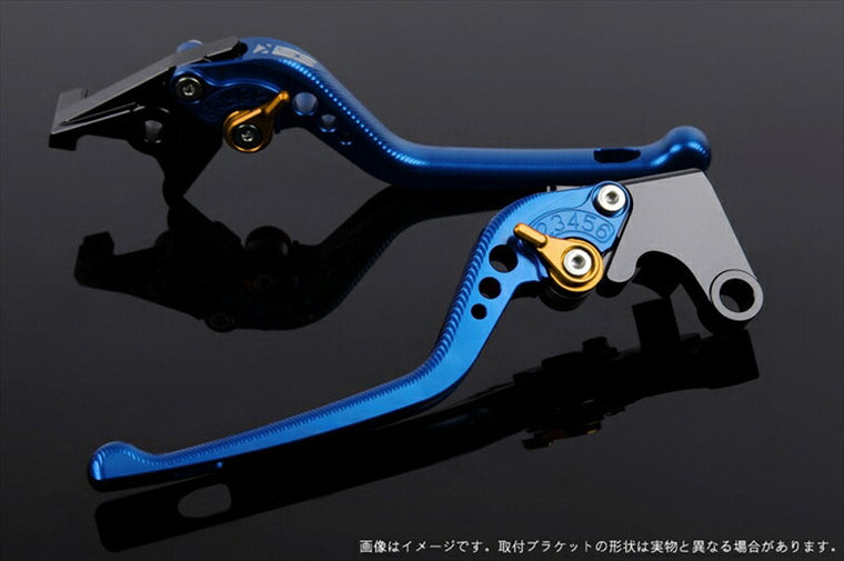 SPEEDRA アジャストレバー 3D ロング ブルー／ゴールド NINJA1000 17-18 Z1000 17-18 Z900RS KA0407000-GD