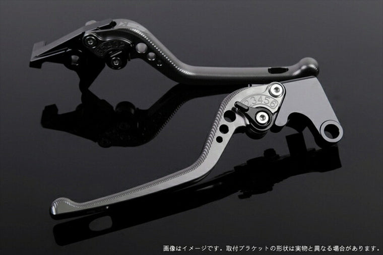 SPEEDRA アジャストレバー 3D ロング チタン／ブラック NINJA1000 17-18 Z1000 17-18 Z900RS KA0407002-BK