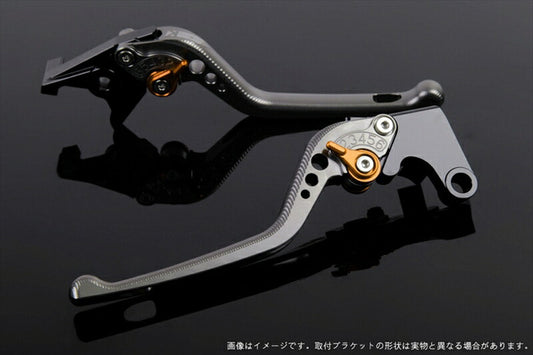 SPEEDRA アジャストレバー 3D ロング チタン／ゴールド NINJA1000 17-18 Z1000 17-18 Z900RS KA0407002-GD