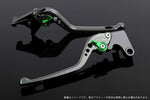 SPEEDRA アジャストレバー 3D ロング チタン／グリーン NINJA1000 17-18 Z1000 17-18 Z900RS KA0407002-GN