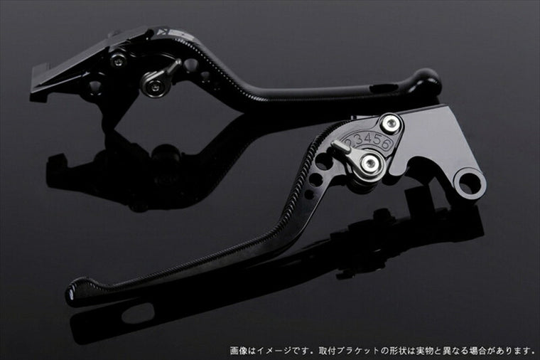SPEEDRA アジャストレバー 3D ロング グリーン／チタン NINJA1000 17-18 Z1000 17-18 Z900RS KA0407003-TM