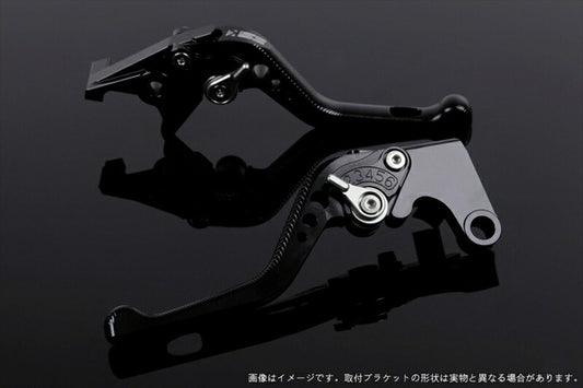 SPEEDRA アジャストレバー 3Dショート ブラック／シルバー NINJA1000 17-18 Z1000 17-18 Z900RS KA0407004-SR