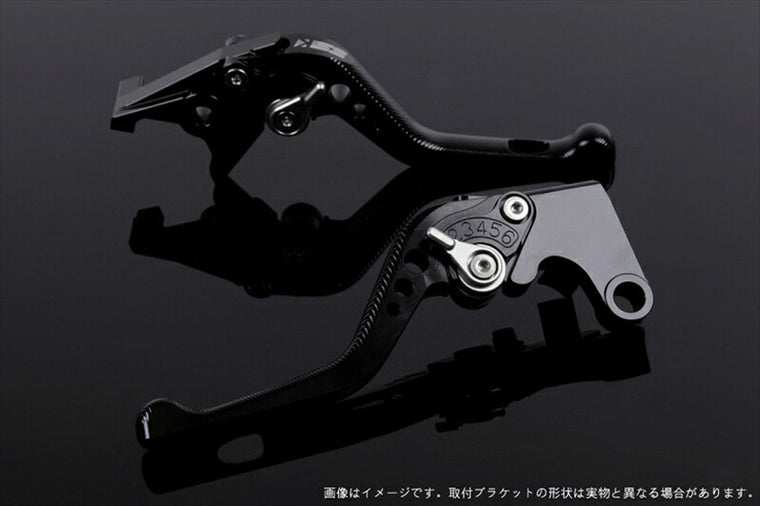SPEEDRA アジャストレバー 3Dショート ブラック／シルバー NINJA1000 17-18 Z1000 17-18 Z900RS KA0407004-SR