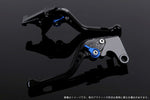 SPEEDRA アジャストレバー 3Dショート ブラック／ブルー NINJA1000 17-18 Z1000 17-18 Z900RS KA0407004-BE