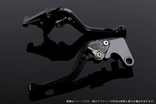 SPEEDRA アジャストレバー 3Dショート ブラック／チタン NINJA1000 17-18 Z1000 17-18 Z900RS KA0407004-TM
