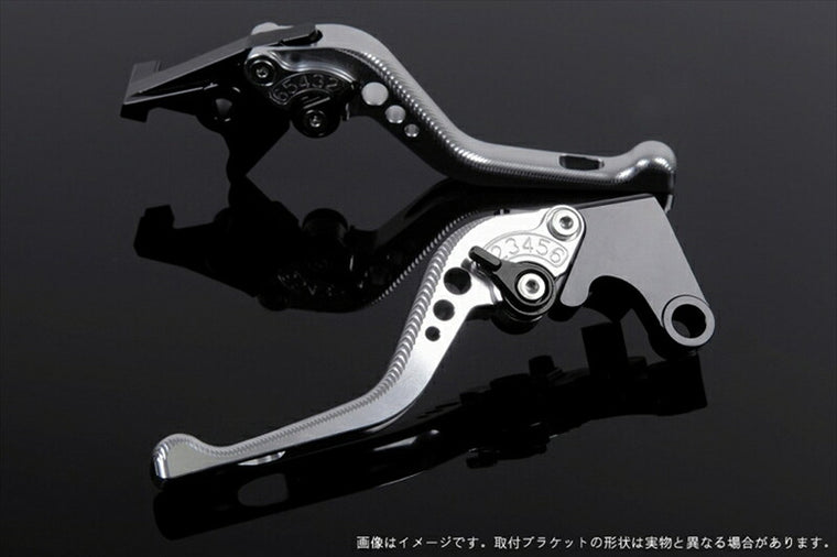SPEEDRA アジャストレバー 3Dショート シルバー／ブラック NINJA1000 17-18 Z1000 17-18 Z900RS KA0407005-BK