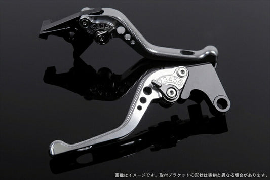 SPEEDRA アジャストレバー 3Dショート シルバー／チタン NINJA1000 17-18 Z1000 17-18 Z900RS KA0407005-TM