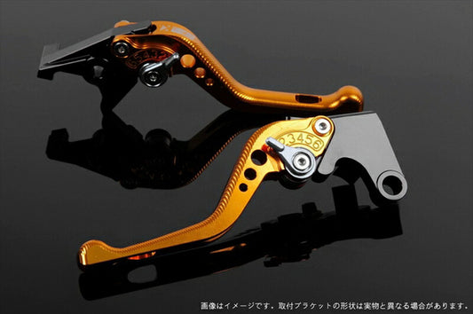 SPEEDRA アジャストレバー 3Dショート ゴールド／シルバー NINJA1000 17-18 Z1000 17-18 Z900RS KA0407006-SR