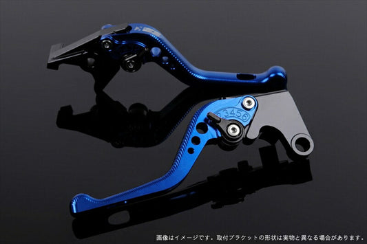 SPEEDRA アジャストレバー 3Dショート ブルー／ブラック NINJA1000 17-18 Z1000 17-18 Z900RS KA0407007-BK