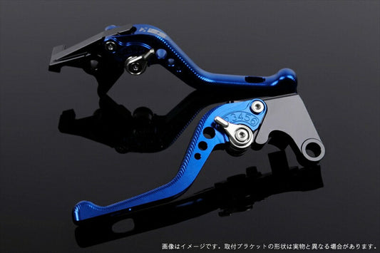 SPEEDRA アジャストレバー 3Dショート ブルー／シルバー NINJA1000 17-18 Z1000 17-18 Z900RS KA0407007-SR