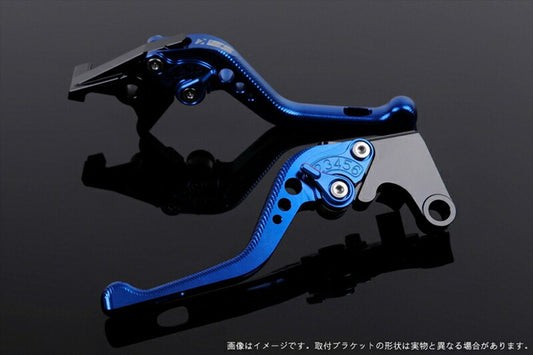 SPEEDRA アジャストレバー 3Dショート ブルー／ブルー NINJA1000 17-18 Z1000 17-18 Z900RS KA0407007-BE