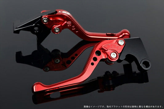 SPEEDRA アジャストレバー 3Dショート レッド／レッド NINJA1000 17-18 Z1000 17-18 Z900RS KA0407008-RD