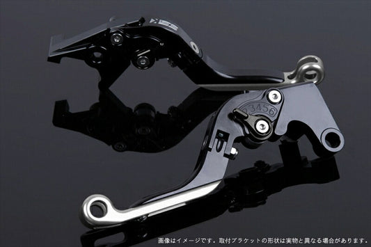 SPEEDRA アジャストレバー 可倒延長式 ブラック／ブラック／シルバー NINJA1000 17-18 Z1000 17-18 Z900RS KA0407011-BKSR