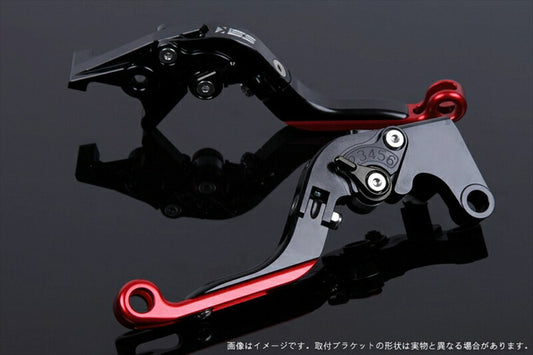 SPEEDRA アジャストレバー 可倒延長式 ブラック／ブラック／レッド NINJA1000 17-18 Z1000 17-18 Z900RS KA0407011-BKRD