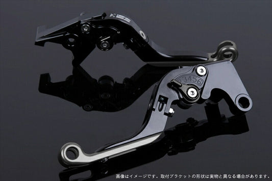 SPEEDRA アジャストレバー 可倒延長式 ブラック／ブラック／チタン NINJA1000 17-18 Z1000 17-18 Z900RS KA0407011-BKTM