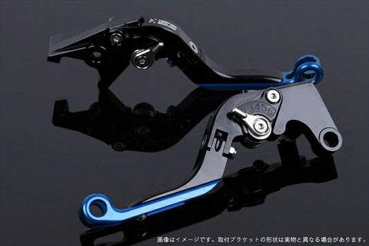 SPEEDRA アジャストレバー 可倒延長式 ブラック／シルバー／ブルー NINJA1000 17-18 Z1000 17-18 Z900RS KA0407011-SRBE