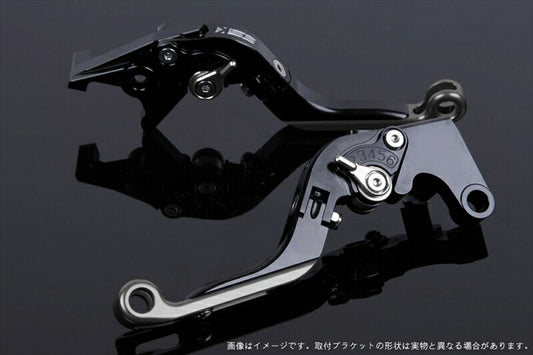 SPEEDRA アジャストレバー 可倒延長式 ブラック／シルバー／チタン NINJA1000 17-18 Z1000 17-18 Z900RS KA0407011-SRTM