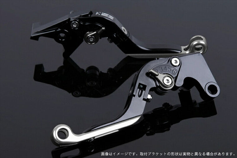 SPEEDRA アジャストレバー 可倒延長式 ブラック／チタン／シルバー NINJA1000 17-18 Z1000 17-18 Z900RS KA0407011-TMSR