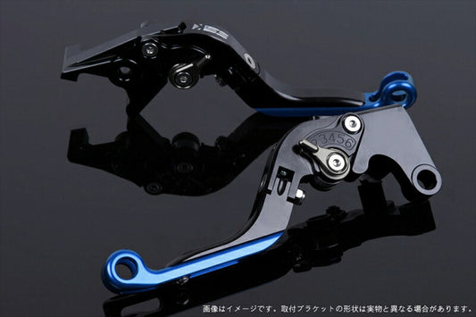 SPEEDRA アジャストレバー 可倒延長式 ブラック／チタン／ブルー NINJA1000 17-18 Z1000 17-18 Z900RS KA0407011-TMBE