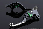 SPEEDRA アジャストレバー 可倒延長式 ブラック／グリーン／シルバー NINJA1000 17-18 Z1000 17-18 Z900RS KA0407011-GNSR