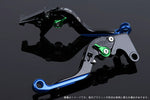 SPEEDRA アジャストレバー 可倒延長式 ブラック／グリーン／ブルー NINJA1000 17-18 Z1000 17-18 Z900RS KA0407011-GNBE