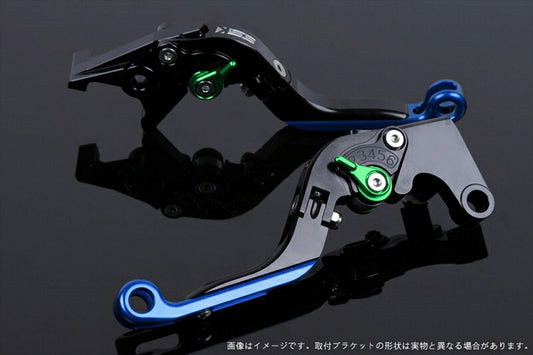 SPEEDRA アジャストレバー 可倒延長式 ブラック／グリーン／ブルー NINJA1000 17-18 Z1000 17-18 Z900RS KA0407011-GNBE