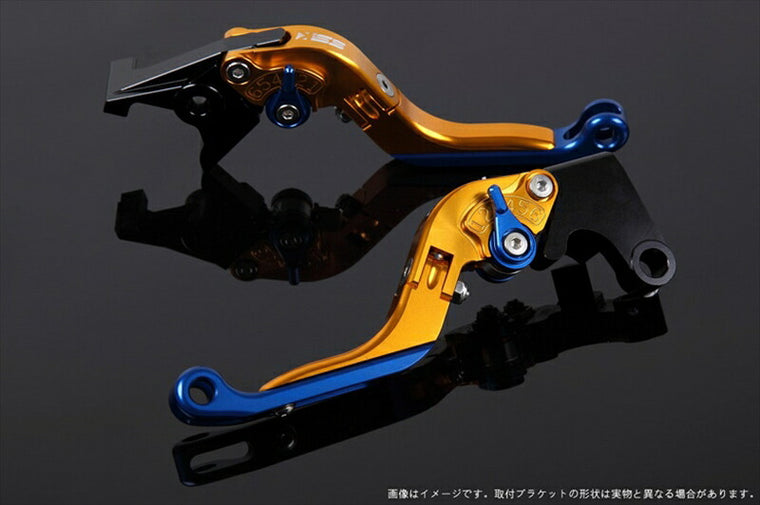 SPEEDRA アジャストレバー 可倒延長式 ゴールド／ブルー／ブルー NINJA1000 17-18 Z1000 17-18 Z900RS KA0407013-BEBE