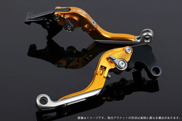 SPEEDRA アジャストレバー 可倒延長式 ゴールド／チタン／シルバー NINJA1000 17-18 Z1000 17-18 Z900RS KA0407013-TMSR