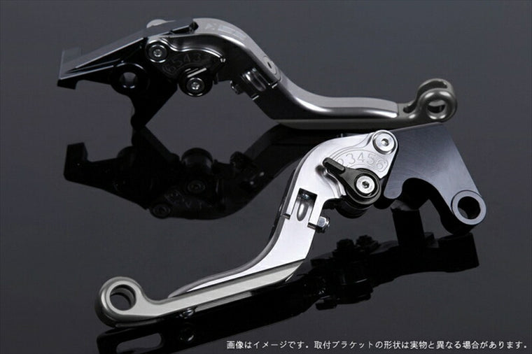 SPEEDRA アジャストレバー 可倒延長式 チタン／ブラック／チタン NINJA1000 17-18 Z1000 17-18 Z900RS KA0407016-BKTM