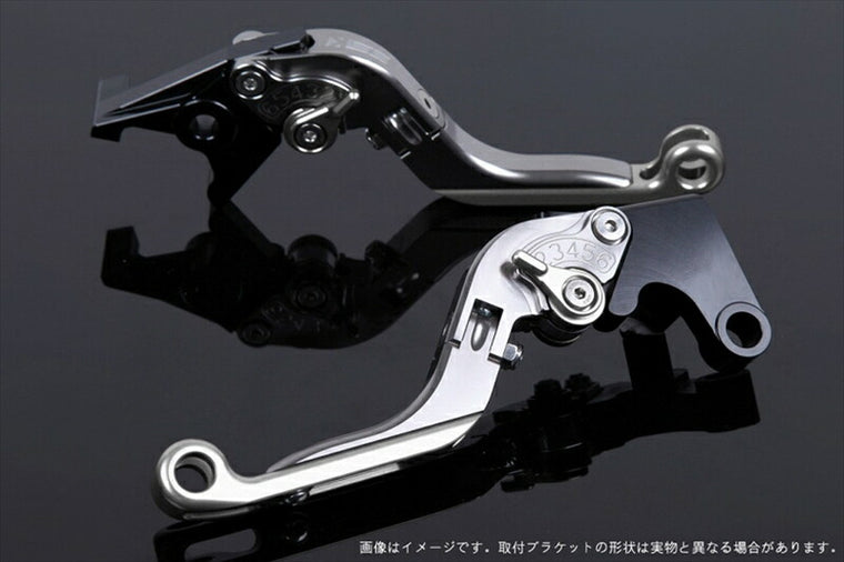 SPEEDRA アジャストレバー 可倒延長式 チタン／シルバー／シルバー NINJA1000 17-18 Z1000 17-18 Z900RS KA0407016-SRSR