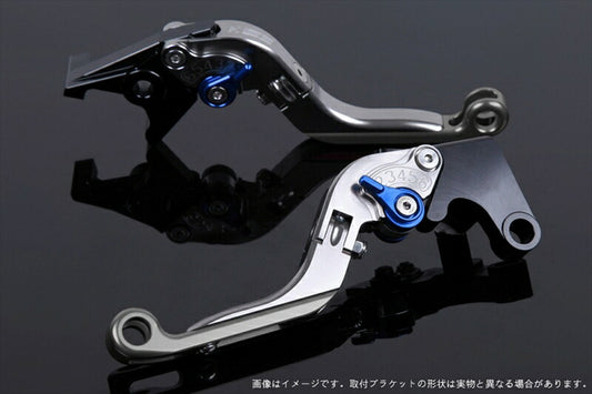 SPEEDRA アジャストレバー 可倒延長式 チタン／ブルー／チタン NINJA1000 17-18 Z1000 17-18 Z900RS KA0407016-BETM