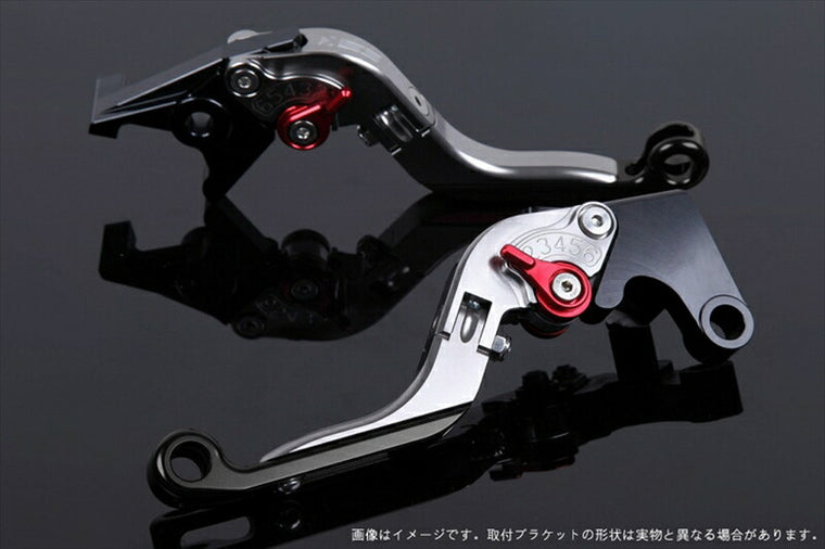 SPEEDRA アジャストレバー 可倒延長式 チタン／レッド／ブラック NINJA1000 17-18 Z1000 17-18 Z900RS KA0407016-RDBK