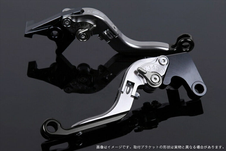 SPEEDRA アジャストレバー 可倒延長式 チタン／チタン／ブラック NINJA1000 17-18 Z1000 17-18 Z900RS KA0407016-TMBK