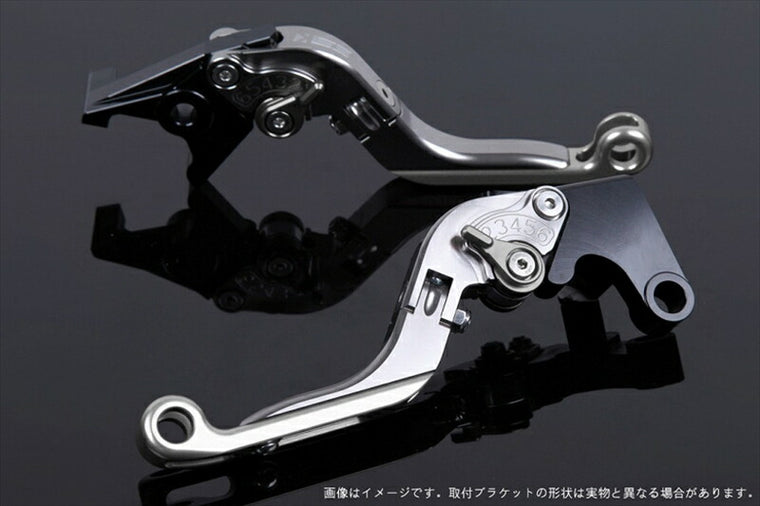 SPEEDRA アジャストレバー 可倒延長式 チタン／チタン／シルバー NINJA1000 17-18 Z1000 17-18 Z900RS KA0407016-TMSR