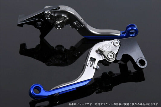 SPEEDRA アジャストレバー 可倒延長式 チタン／チタン／ブルー NINJA1000 17-18 Z1000 17-18 Z900RS KA0407016-TMBE