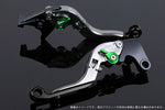 SPEEDRA アジャストレバー 可倒延長式 チタン／グリーン／ブラック NINJA1000 17-18 Z1000 17-18 Z900RS KA0407016-GNBK