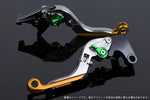 SPEEDRA アジャストレバー 可倒延長式 チタン／グリーン／ゴールド NINJA1000 17-18 Z1000 17-18 Z900RS KA0407016-GNGD