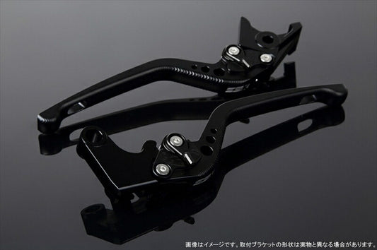 SPEEDRA アジャストレバー 3D ロング Mブラック／Mブラック NINJA1000 17-18 Z1000 17-18 Z900RS LVEM028BK-BK